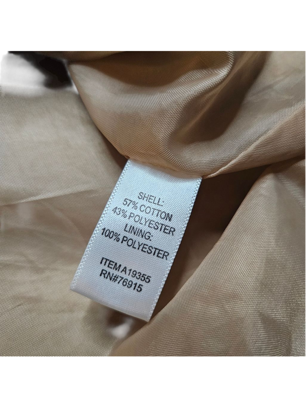 Appleseed's Medium Beige Hooded Button Front Coat - Picture 5 of 6